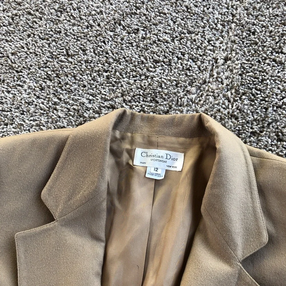 Vintage Christian Dior Sportswear Single Breasted Wool Blazer Womens‎ Size 12